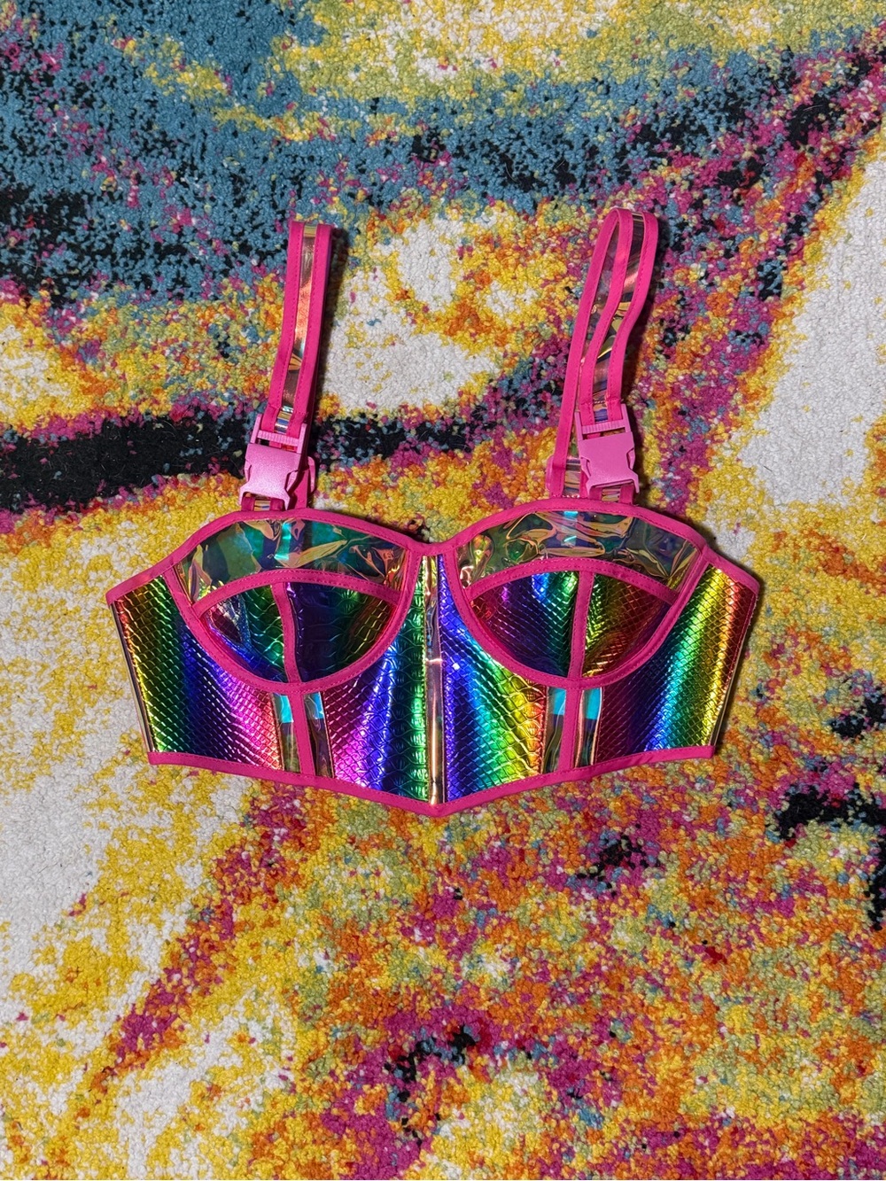Dolls Kill Club Exx PVC top